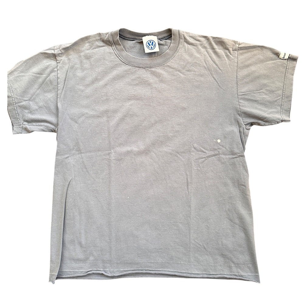 VINTAGE VOLKSWAGEN DRIVERS WANTED GRAPHIC T SHIRT MEN'S SIZE LARGE‎ GREY COTTON
